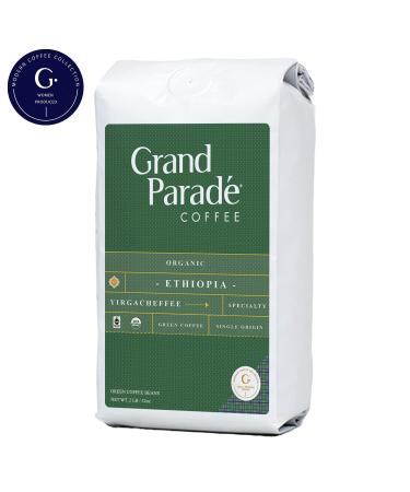 Organic Ethiopian Yirgacheffe Green Coffee Beans 2lbs - Grade 1 Specialty Arabica - Fair Trade - Women Produced - Single Origin - Buy Online on SooperMarket.com