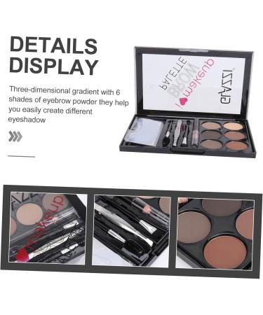 NOLITOY 3 Sets Eyebrow Powder Set Shimmer Eyeshadow Eye Brow Shaping Kit Female Brush Eyebrow Pencil - Buy Online on SooperMarket.com