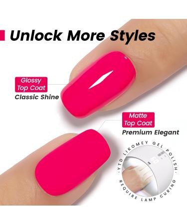 YTD Likomey Berry Pink Gel Nail Polish 15ml | Soak Off UV Nail Varnish for DIY Manicure & Pedicure | Bright Pink CS409 - Buy Online on SooperMarket.com