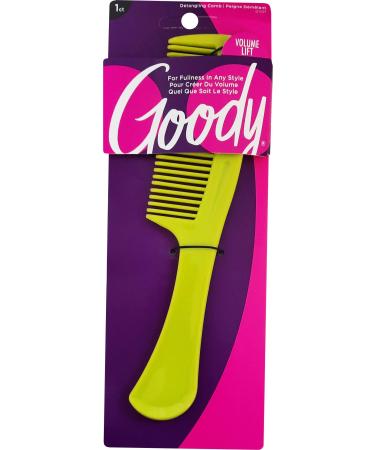 Goody Styling Essentials Detangling Hair Comb - Suitable For All Hair Types - Fine Tooth Comb Detangles Wet or Dry Hair - Hair Accessories for Men, Women, Boys and Girls Color May vary