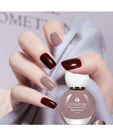 Peel off Nail Polish Nude Nail Vanish 12ml Fast Dry Nail Polish Pastel Nude Breathable Natural Water Based Nail Polish Nail Art at Home