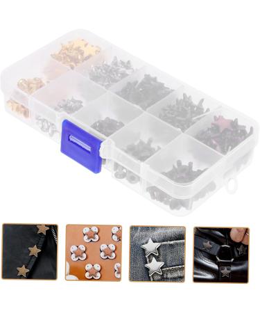 EXCEART 1 Box Five-Pointed Star Rivet Decor Shoes Rivet Accessories Rivets Rivet for Clothing Single Sided - Buy Online on SooperMarket.com
