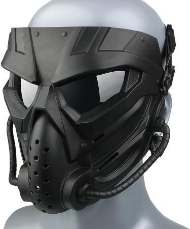 Alien Airsoft Mask Full Face Tactical for Hunting, CS Game, Halloween - Black Gray Lens - Buy Online on SooperMarket.com