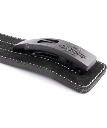 C.P.Sports Leather Powerlifting Belt with Power Buckle - Professional Training & Weight Lifting Belt for Fitness & Bodybuilding (M: 69-92cm Black) - Buy Online on SooperMarket.com