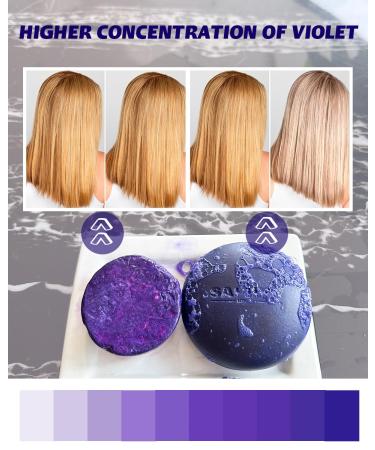 Purple Shampoo & Conditioner Bar Set | Neutralizes Brassy Tones | Sulfate Free | Travel Friendly for All Hair Types - Buy Online on SooperMarket.com