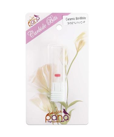 Pana Professional Ceramic White Under Nail Cleaner Bit Nail Drill - Fine Grit 3/32 Shank - Buy Online on SooperMarket.com