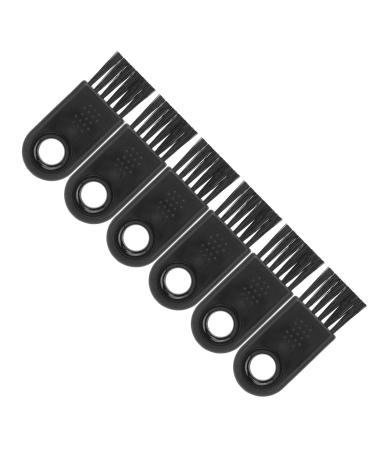 Multifunctional razor brush made of plastic Small brush 6PCs Electrorasian cleaning brush Multifunctional razor cleaning brush Anti-slip trimmer brush
