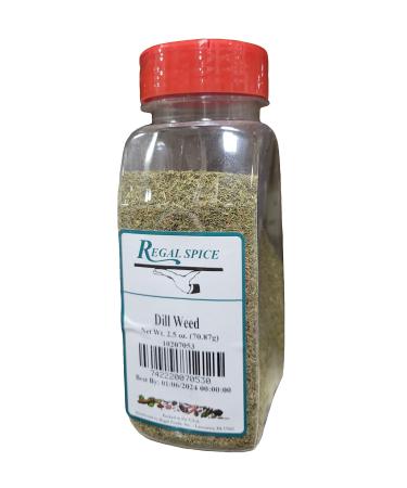 Regal Dill Weed Spice - Chopped Dill Herb to Add Pungent and Slightly Sweet Flavor to Your Dishes (Dry Dill Weed 2.5 oz Container for Cooking and Seasoning Needs)