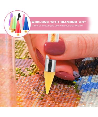 16 Pieces Wax Tip Nail Rhinestone Picker - Gemstone Picker Tool with Replacement Tips for Nail Art Accessories - Buy Online on SooperMarket.com