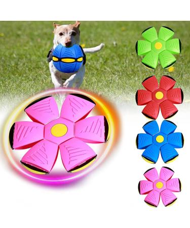 Yeahboom ufo magical flying saucer ball ball frisbee frisbee ball dog toy outdoor toy dog flying saucer ball dog balls for dogs dog frisbees violet