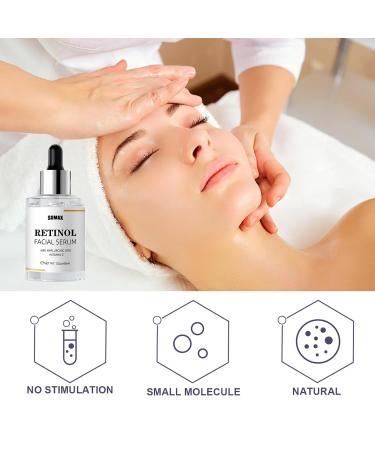 Retinol Facial Serum with Hyaluronic Acid & Vitamin E | Anti-Aging Skin Repair | Reduce Wrinkles & Fine Lines - Buy Online on SooperMarket.com