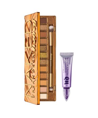 Urban Decay Eye Makeup Set - Naked Honey Eyeshadow Palette + Full Size Eyeshadow Primer Potion