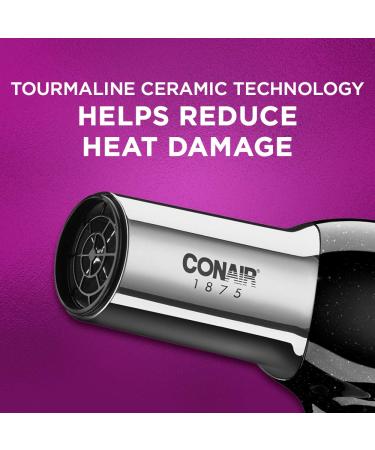 Conair 1875 Watt Professional Hair Dryer with Ionic Conditioning - Black/Chrome - Buy Online on SooperMarket.com