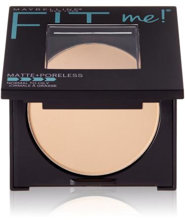 Maybelline New York Fit Me! Matte + Poreless Foundation Powder Classic Ivory 120 1 oz (Pack of 2)