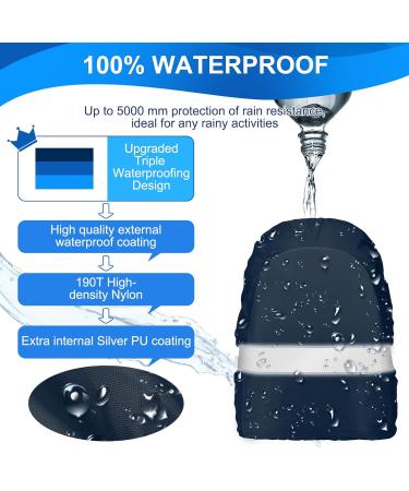 6 Pcs Woanger Waterproof Rain Cover for 20-60 L Backpacks | Ultralight, Reflective Strip, Adjustable Buckle | Ideal for Hiking, Camping, Cycling - Buy Online on SooperMarket.com