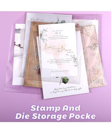 100 Clear Stamp and Die Storage Pockets - 6.75 x 9.25 Inches | CPP Plastic Pockets - Buy Online on SooperMarket.com