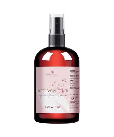 OPO Rose Water Facial Toner Spray 100% Natural Bulgarian Rosewater with Aloe Tea Tree Witch Hazel Hydrating & Rejuvenating for Face & Neck No Alcohol Natural Face Mist (8 oz)