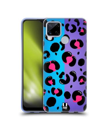 Head Case Designs Leopard Print Nail Art Soft Gel Case Compatible With Realme C15 Realme C15 Leopard Print