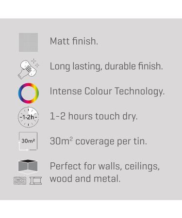 Johnstone's Luxurious Durable Matt Paint - Swansong 2.5L - Buy Online on SooperMarket.com