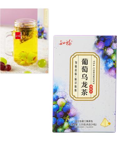 Socobeta Grape Oolong Tea 24pcs Cold Brew Fruit Tea Bags for Casual Drinks in The Morning and Afternoon Free Time kitchen Home Appliances - Buy Online on SooperMarket.com