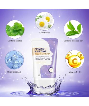 Neck Creams for Firming Roller 120g Neck Firming Cream Anti Wrinkle Cream with Vitamins E & C Skin Tightening Cream Neck Tightening Cream for Neck Tightening Lifting Sagging Skin - Buy Online on SooperMarket.com