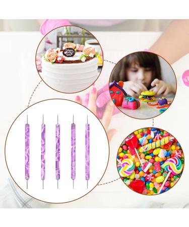 Toseky Nail Liner Brushes | Nail Liner Brush Dotting Pen Double Ended Multifunctional Nail Brushes Miniature Painting Brushes Nail Liner Brush Dotting Pen Purple - Buy Online on SooperMarket.com