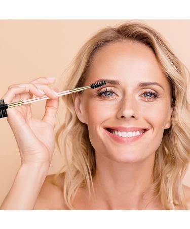 Pink Eyebrow and Eyelash Grooming Tool Set for Women - 3 Pcs Dual Comb and Brush Makeup Kit - Buy Online on SooperMarket.com
