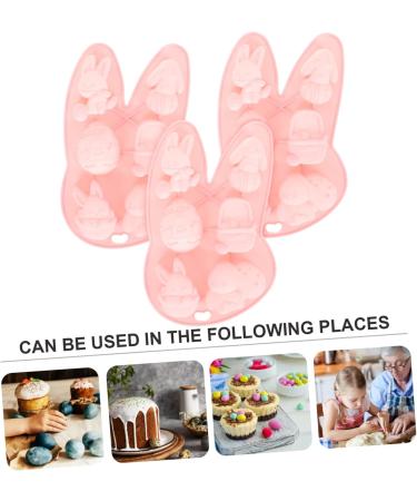 Zerodeko 3pcs Rabbit Mold Ice Cube Molds Rabbit Cookie Molds Easter Candle Molds Ice Cube Trays De para Gelatinas Cookie Molds for Baking Easter Cookie Molds Silica Gel Candy Silicone Mold - Buy Online on SooperMarket.com