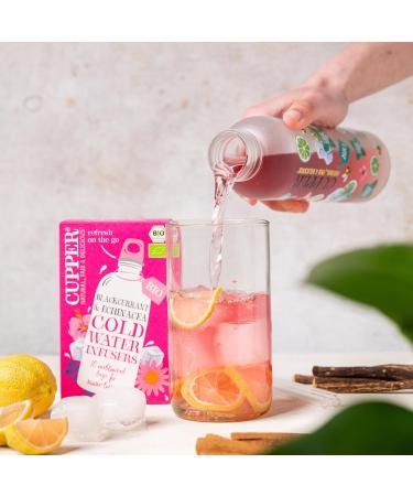 Cupper Bio Cold Water Infusers Blackcurrant & Echinacea - Fairly Traded Eco-Friendly Cold Brew Tea Bags (10 Pack) - Buy Online on SooperMarket.com