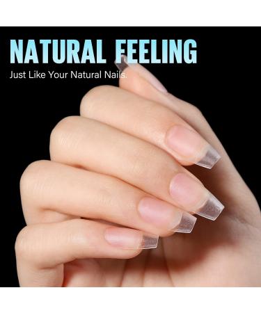 TOMICCA Short Coffin Nail Tips Clear Nail Tips Natural False Nails Coffin French Acrylic Nails Artificial Nails Tips for Girls Women (240 Pcs 15 Sizes) 1.Short Coffin - Buy Online on SooperMarket.com