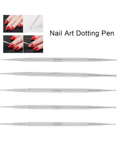 Nail Art Dotting Pen Nail Painting Pen DIY Nail Art Dotting Pen 5pcs Double Head Nail Art Dotting Pen Stainless Steel Nail Painting Pen DIY Decoration Dotting Pen - Buy Online on SooperMarket.com