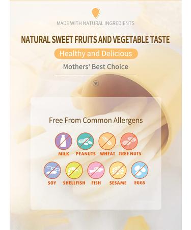 Baby Mum-Mum Rice Rusks Apple & Pumpkin 24 Pieces (Pack of 6) - Gluten-Free, Allergen-Free, Non-GMO Rice Teether Cookie - Buy Online on SooperMarket.com