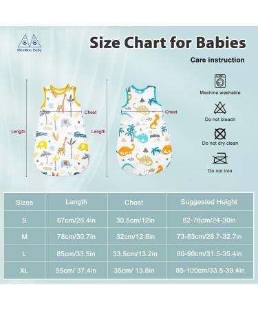 MOEMOE BABY 2.5 Tog Sleeveless Wearable Blanket Dinasours XL - 18-24 Months - Buy Online on SooperMarket.com