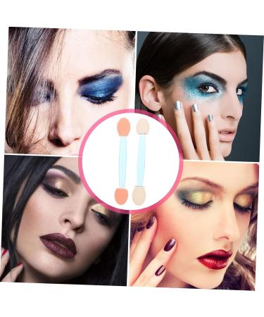 NOLITOY 100pcs Double Ended Eyeshadow Brushes - Disposable Foam Applicators for Eye Makeup - Blue Beauty Tools - Buy Online on SooperMarket.com