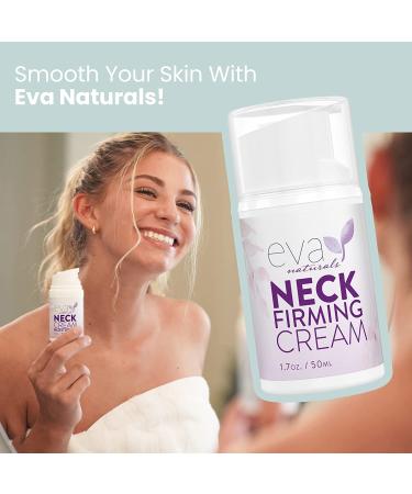 Eva Naturals Neck Firming Cream - Tighten & Lift Sagging Skin - Face & Double Chin Tightening Cream (1.7 oz) - Buy Online on SooperMarket.com