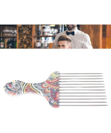 TYTOGE Hair Pick Comb Professional Afro Stainless Steel Detangle Hair Pick Comb for Curly Hair Styling (waist flower K4) - Buy Online on SooperMarket.com