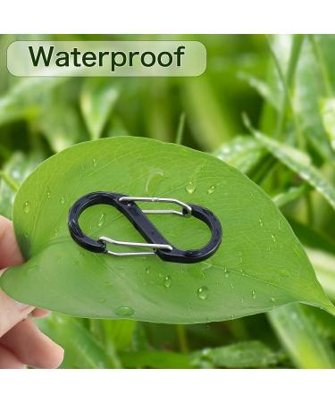 Mini Black Aluminum Carabiner Snap Hook for Fishing/Camping - Outdoor Sports Keychain - Buy Online on SooperMarket.com