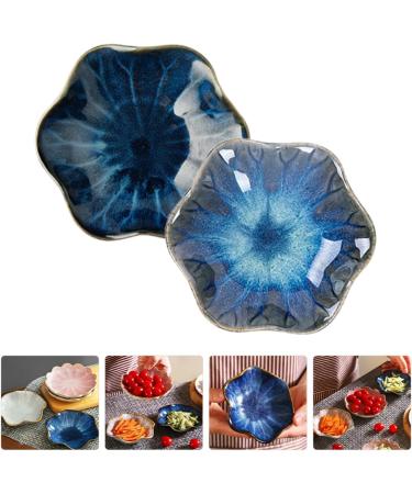 Alipis 2pcs Bowl Vinegar Snack Dip Soup Chili Side BBQ Kitchen Bowls Shaped Dipping Ceramics Container As Shown 11x5.5cm - Buy Online on SooperMarket.com