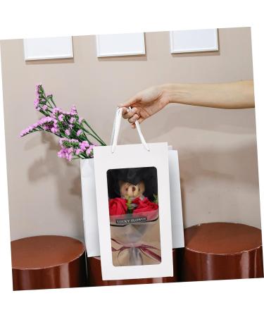 Alipis Bear Bouquet Roses Fresh Flowers Gifts Sunflowers Decor Sunflower Decorations Doll Flower Bouquet Stuffed Pig Plush Toy Doll Figurine Bouquet Animal Accessories Banquet Cloth Rose 30X15CM - Buy Online on SooperMarket.com