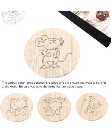 Longtereen 100 Sheets Carbon Paper for Tracing Patterns - Black Graphite Paper for Wood, Paper, Canvas Crafts - Buy Online on SooperMarket.com