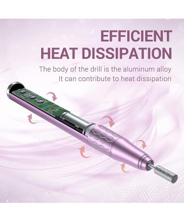 MelodySusie Cordless Nail Drill - Rechargeable Electric Efile Kit for Acrylic Gel Nails - Purple - Buy Online on SooperMarket.com