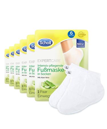 Scholl EXPERTCARE intensive nourishing foot mask with aloe vera moisturising care 6 x 1 pair of disposable socks