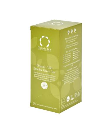 Solaris Organic Jasmine Green Tea - 40 Silk Tea Bags | Premium Quality | Eco-Friendly & International Shipping - Buy Online on SooperMarket.com