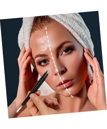 Gogogmee Double-Ended Eyebrow Tweezers Eyebrow Repairing Tweezer Eyebrow Grooming Tool False Eyelash Pick Tweezer Eyelash Pick up Tool Tweezer for False Eyelash Eyebrow Clip Stainless Steel - Buy Online on SooperMarket.com