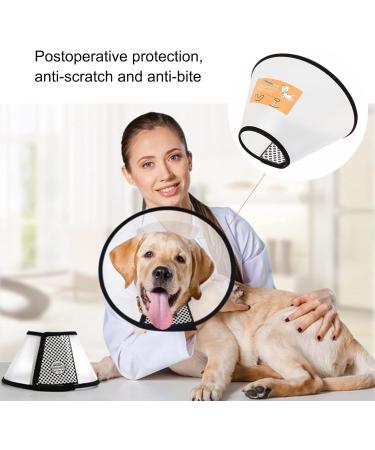 Adjustable Pet Cone Collar for Large Dogs | Lightweight Elizabethan Protective Collar (43.5-50CM) - Shop Now! - Buy Online on SooperMarket.com
