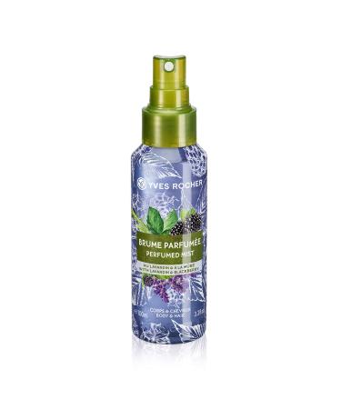 Yves Rocher Les Plaisirs Nature Perfumed Mist Lavandin Blackberry Spray for Body & Hair -100 ml./3.38 fl.oz.