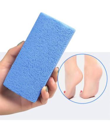 Foam Glass Callus Remover Pumice Stone Dead Skin Removal Soften Feet Portable Design for Professional Foot Care with Hygienic Foot Exfoliation Tool (Blue) - Buy Online on SooperMarket.com