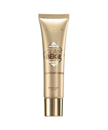 L'OREAL - Foundation - GLAM BEIGE Natural Mineral SPF20-30ml - MEDIUM CLAIR