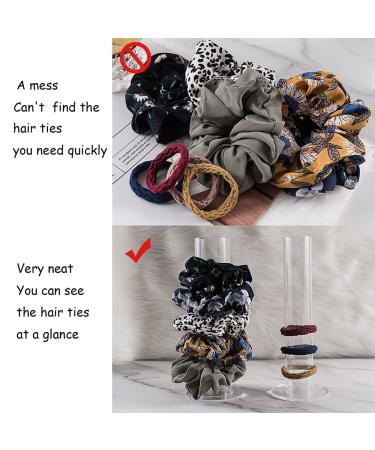 Pangkeep Acrylic Scrunchie Holder - 2Pcs Hair Tie Organizer & Display Stand for Teen Girls - Buy Online on SooperMarket.com