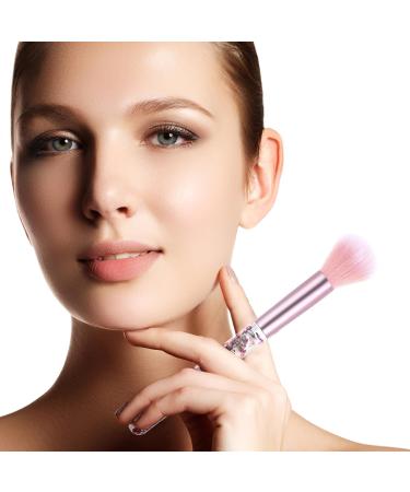WLLHYF 7 Pack Makeup Brush Set Stylish Glitter Cosmetics Brushes Kit Professional Blending Brush with Crystal Sequins Handle for Eye Shadow Eyeliner Foundation Powder Concealer Blush Lip Women (Pink) - Buy Online on SooperMarket.com